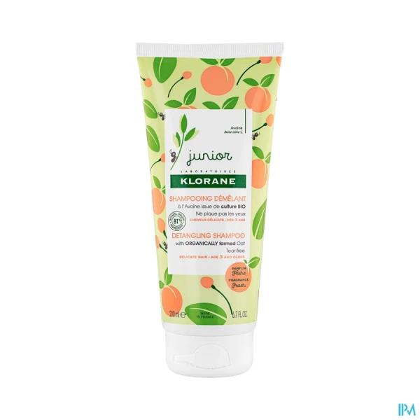 Klorane Junior Shampooing Démêlant Pêche