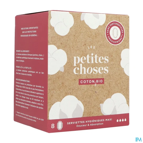 Les Petites Choses Serviettes Hygiéniques Extra Long Coton Bio