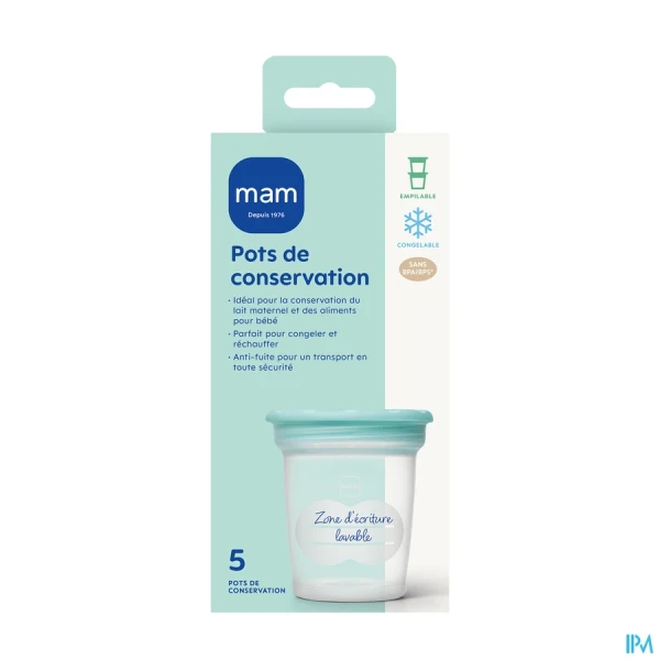 MAM Pots de Conservation pour Lait Maternel