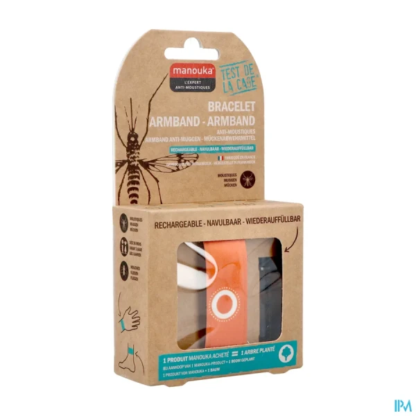 Manouka Bracelet Orange + Recharge