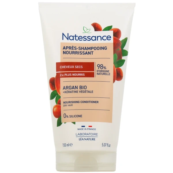 Natessance Après-shampooing Nutrition Intense Argan & Kératine Végétale