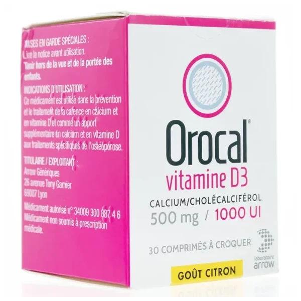 Orocal 500mg / 1000 UI