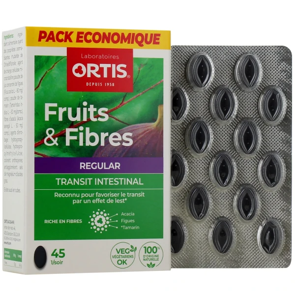 Ortis Fruits & Fibres Regular Transit Intestinal Comprimés