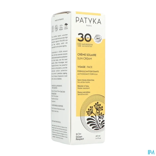 Patyka Crème Solaire Visage