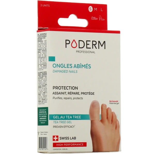Poderm Capuchon d'Orteil Ongles Abîmés