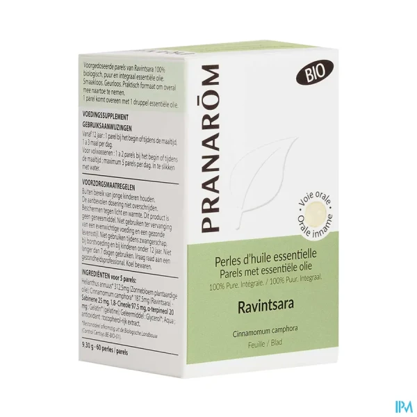 Pranarom Perles d'Huile Essentielle Ravintsara