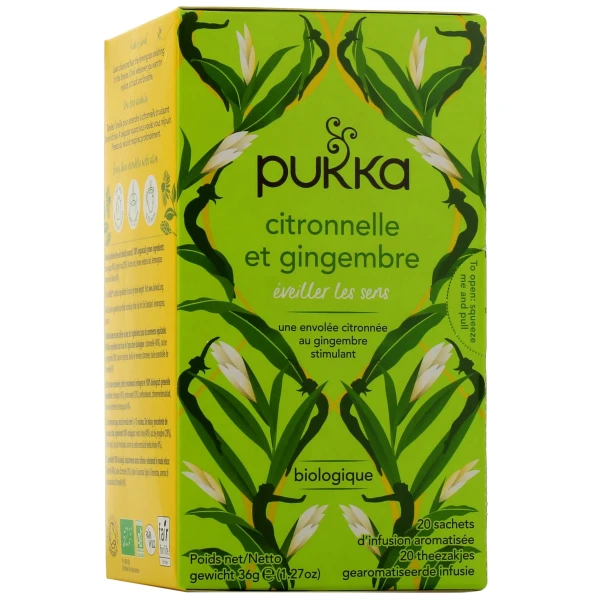 Pukka Infusion Citronnelle et Gingembre Bio