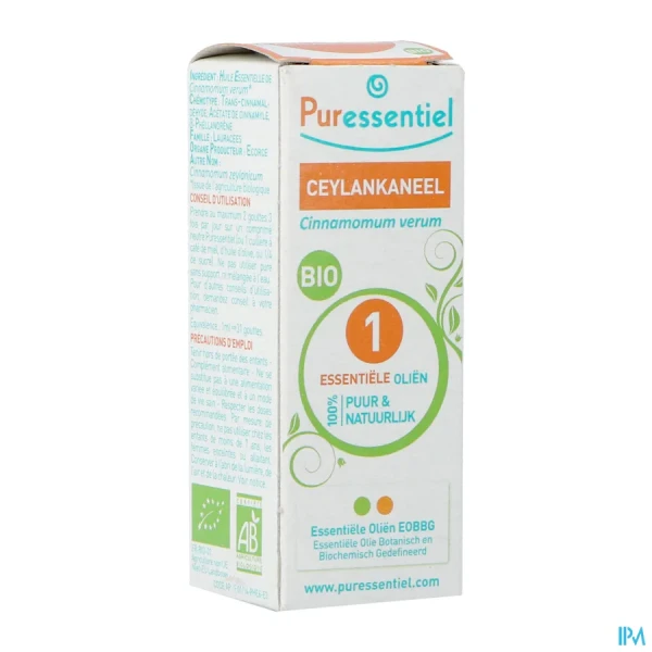 Puressentiel Huile Essentielle Cannelle de Ceylan bio