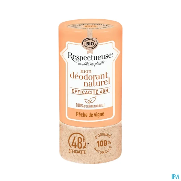 Respectueuse Déodorant Solide Pêche