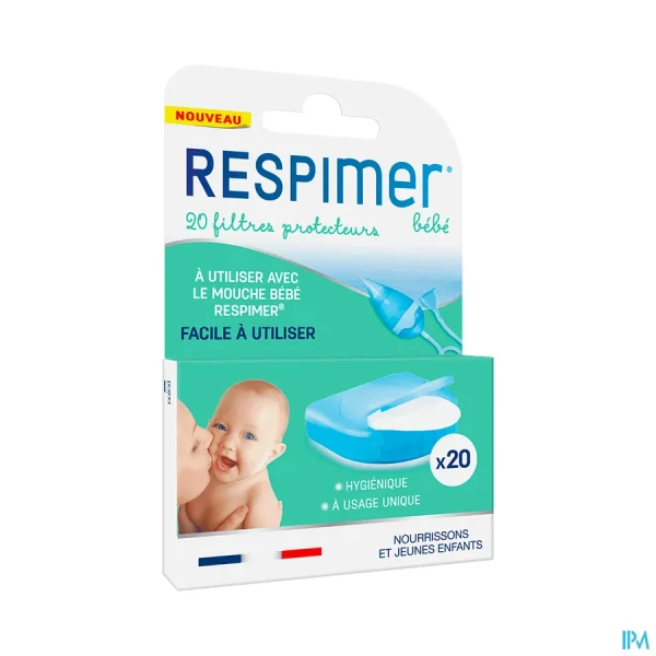 Respimer Recharge Filtres Protecteurs pour Mouche Bébé
