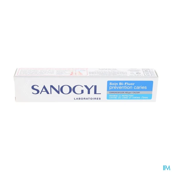 Sanogyl Bi-fluor Dentifrice Prévention caries