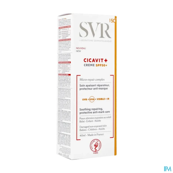 SVR Cicavit+ Crème réparatrice SPF50+