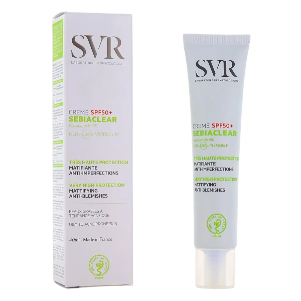 SVR Sebiaclear Crème Matifiante Anti-Imperfections SPF 50+