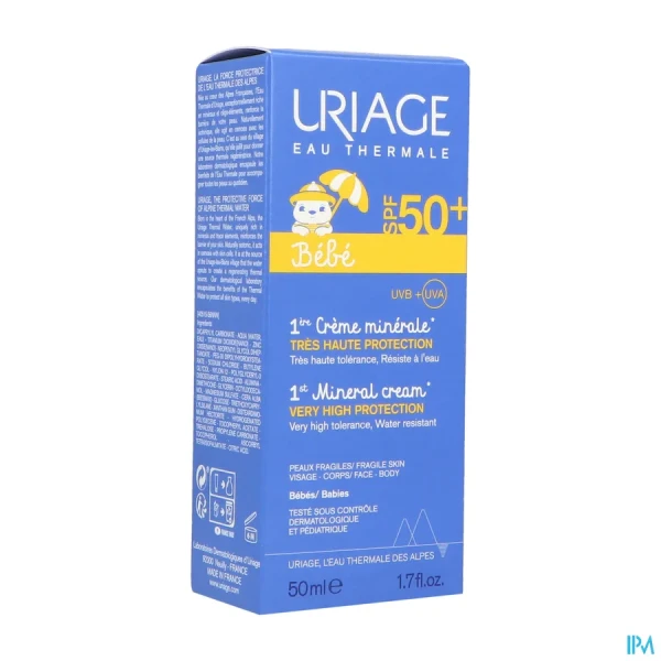Uriage Bébé 1ere Crème Minérale SPF 50+