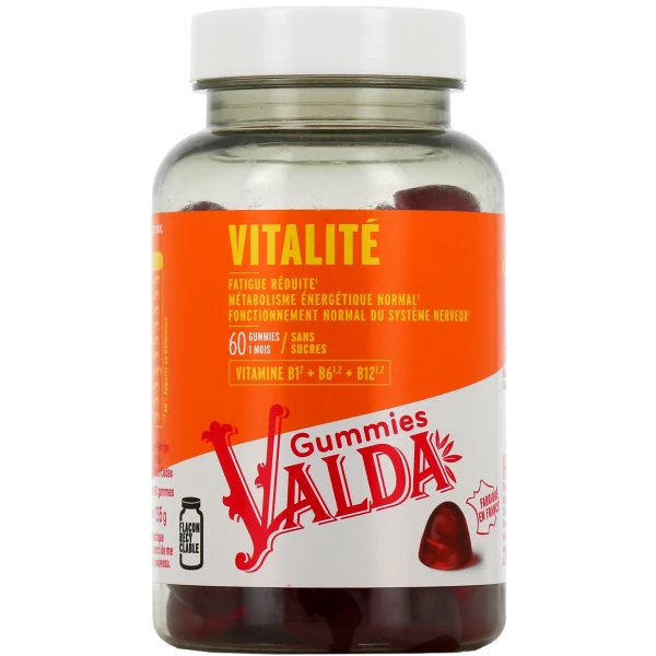 Valda Gummies Sans Sucres Vitalité