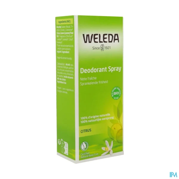 Weleda Déodorant Spray 24h Citrus