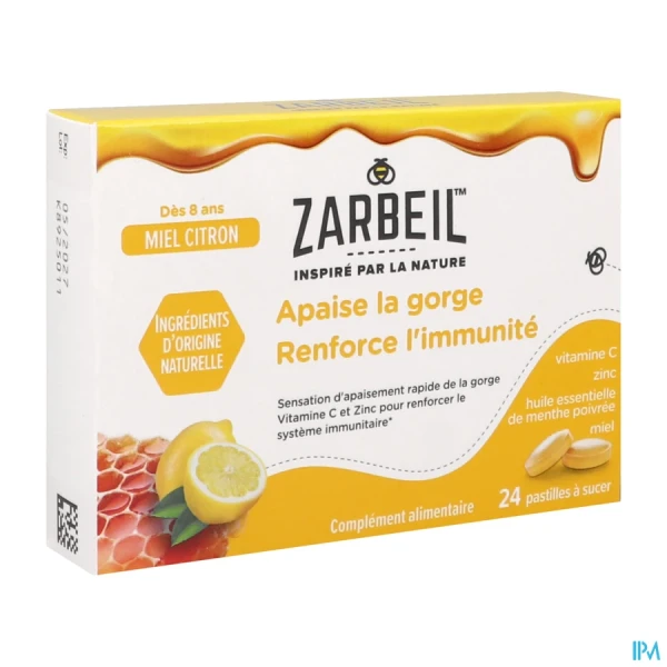 Zarbeil Gorge Immunité Miel Patilles