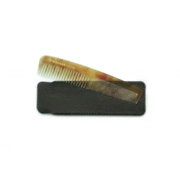 ALTESSE PEIGNE De Poche Corne Avec Etui Ref : 11321