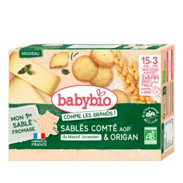 BABYBIO COMME LES GRANDS Sables Comte et Origan 15 Mois a 3 Ans - 2x8 Sables