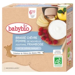 Brassé au Lait de Chèvre Français - Pomme d'Aquitaine Framboise