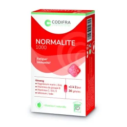 Codifra Normalite 1000 Fatigue et Immunité 30 Gelules
