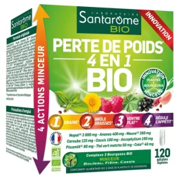 Perte de Poids 4 en 1 Bio (120 Gélules)