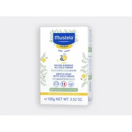 mustela Bébé Enfant Savon surgras au Cold Cream à la cire d'abeille BIO Peau Sèche