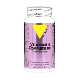 Vit'All+ Vitamine B Complexe 100 Action Prolongee 60 comprimés