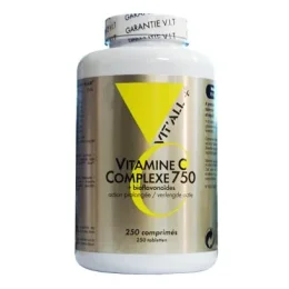 Vit'All+ Vitamine C Complexe 750 Bioflavonoides 250 Comprimés