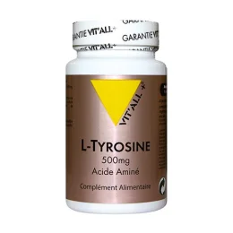 VITALL+ L-TYROSINE 500MG - 60 Gelules Vegetales