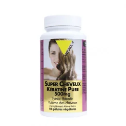 Vit'All+ Super Cheveux Keratine Pure 500mg x50 Gélules