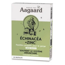 Aagaard Propolis Pastille Au Propolis Sans Sucre Echinacéa + Zinc 24 Pastilles
