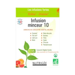 Nutrigée Infusion Minceur 10 Bio 30 Sachets