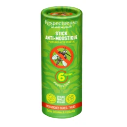 RESPECTUEUSE STICK ANTI-MOUSTIQUE Protection 6 Heures - 40g