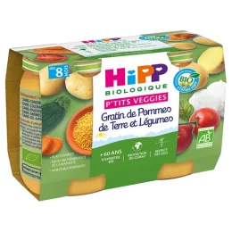 P'tits Veggies Gratin de Pommes de Terre et Légumes dès 8 Mois Bio 2 Pots
