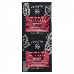 APIVITA EXPRESS BEAUTY Masque Visage Lissant & Raffermissant Au Raisin