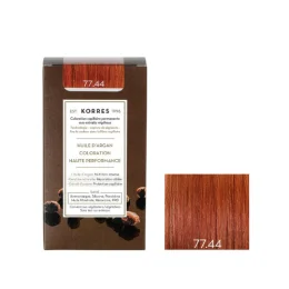 KORRES Huile d'argan Coloration Permanente BLOND CUIVRÉ INTENSE 77.44