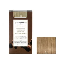 KORRES Huile d'argan Coloration Permanente BLOND CLAIR CENDRÉ 8.1