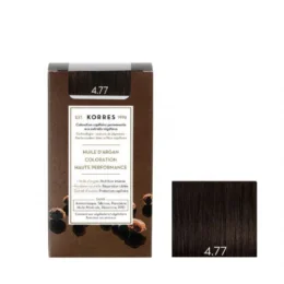 KORRES Huile d'argan Coloration Permanente CHATAIN NATUREL MARRON INTENSE 4.77