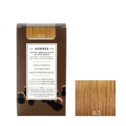 KORRES Huile d'argan Coloration Permanente BLOND CLAIR DORÉ 8.3