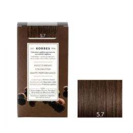 KORRES Huile d'argan Coloration Permanente CHÂTAIN CLAIR MARRON 5.7
