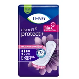 Tena Discreet Serviettes pour Fuites Urinaires Normal Night x10