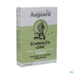 Aagaard Propolis Pastille Au Propolis Sans Sucre Echinacéa + Zinc 24 Pastilles