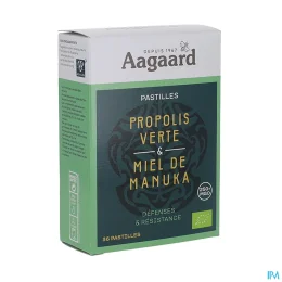 Aagaard Propolis Propolis Verte & Miel De Manuka Bio x36 pastilles