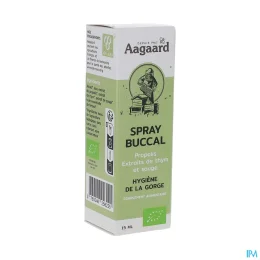 Aagaard Propolis Spray Buccal Propolis Bio Extrait de Thym et Sauge 15ml