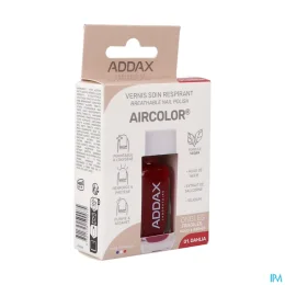 ADDAX AIRCOLOR Vernis Soin Respirant Dahlia - 11ml