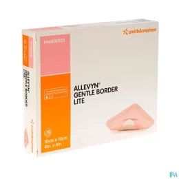 Allevyn Gentle Border Lite Carré Pansement hydrocellulaire