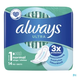Always Ultra Serviettes périodiques avec ailettes — Normal