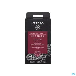 Apivita Express Beauty Masque Lissant Contour des Yeux au Raisin 2x2ml