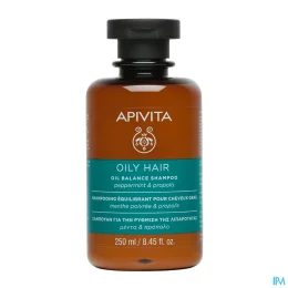 APIVITA OILY HAIR Shampoing Équilibrant pour Cheveux Gras